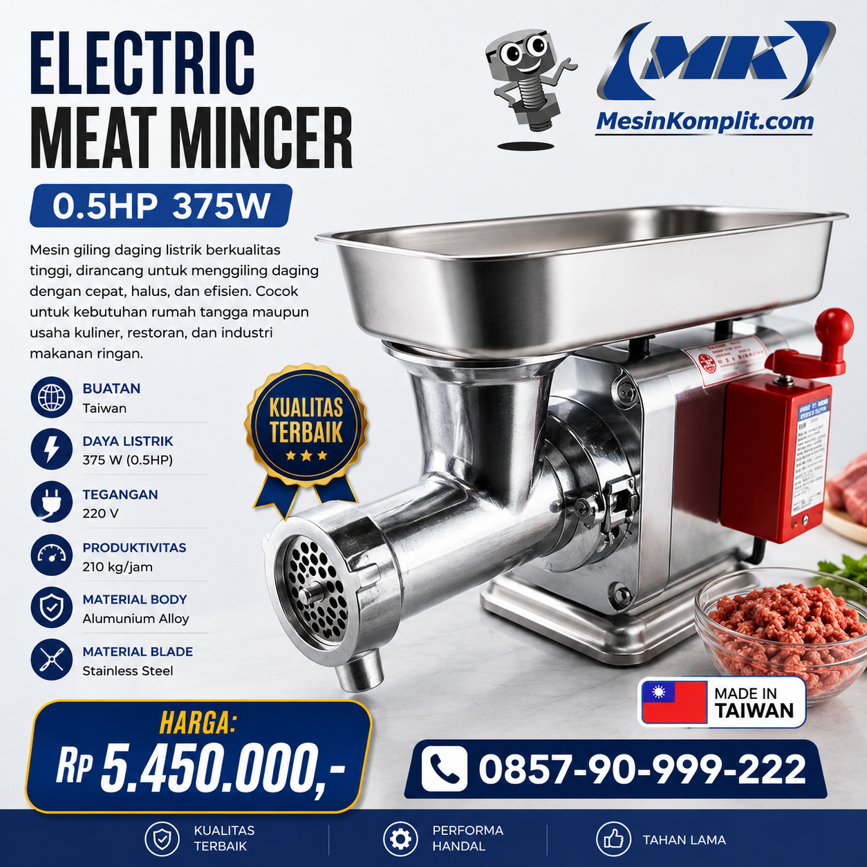 Mesin Giling Daging Elekt...